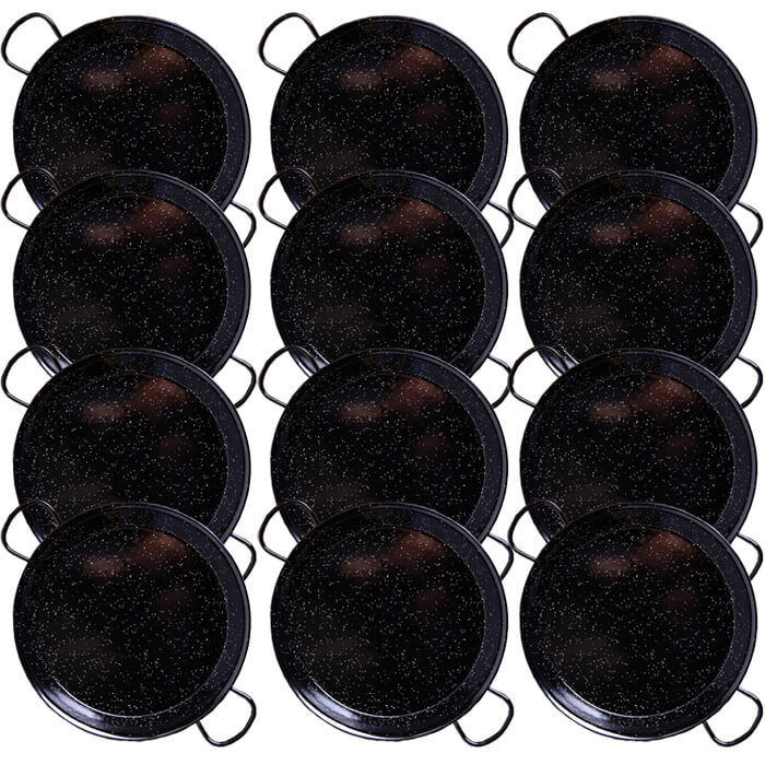 Paella Tapas catering 24 cm - 12 ks pánví