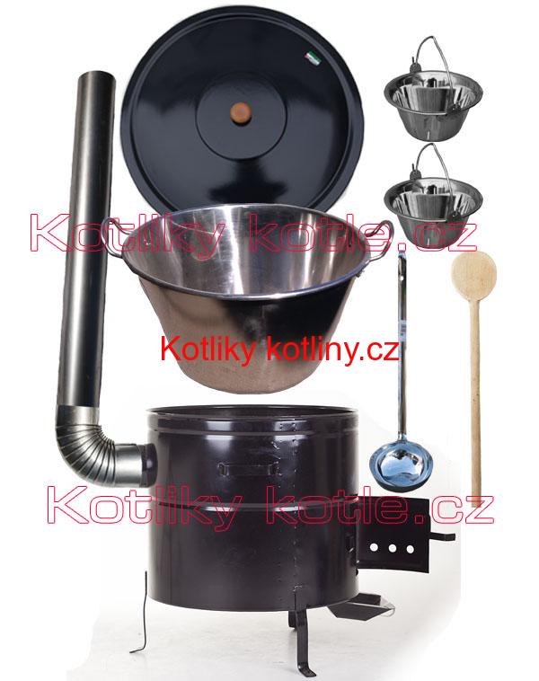 Zabijačková nerezová souprava 80L MAX + 2 servírovací kotlíky