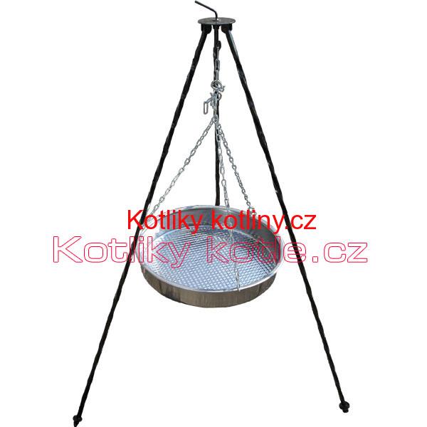 Nerezová pánev s řetízkem 49 cm 