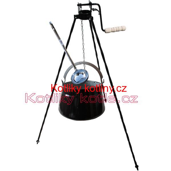 Kotlík na ryby 20 L + trojnožka s kladkou