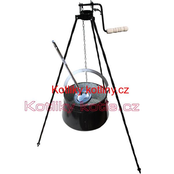 Kotlík na ryby 20 L + trojnožka s kladkou