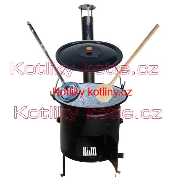 Smaltovaný kotlík 16 L (1,2 mm) + kovová kotlina 39 CLASSIC (KOV)