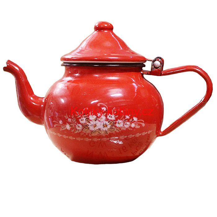 Smaltovaný čajník 1 L (ART DEKO)