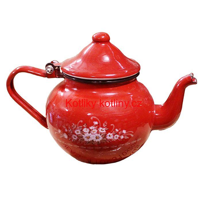Smaltovaný čajník 1 L (ART DEKO)