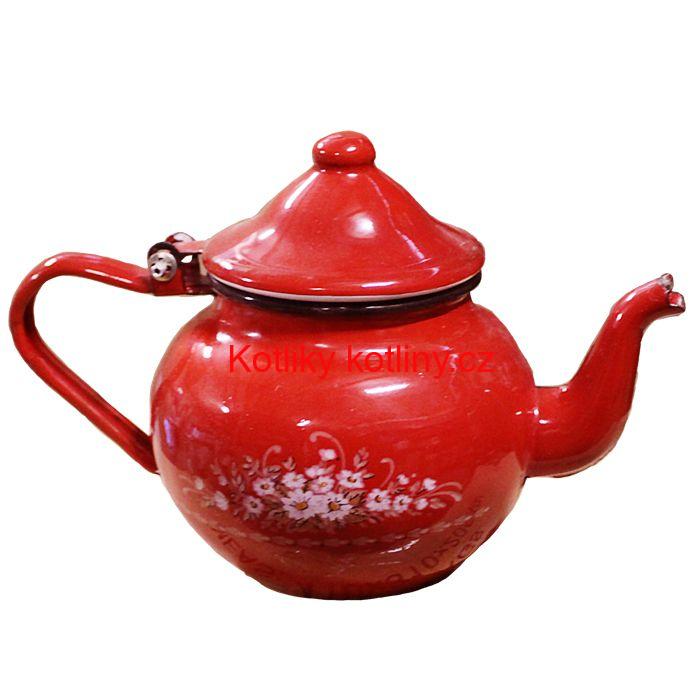 Smaltovaný čajník 1 L (ART DEKO)