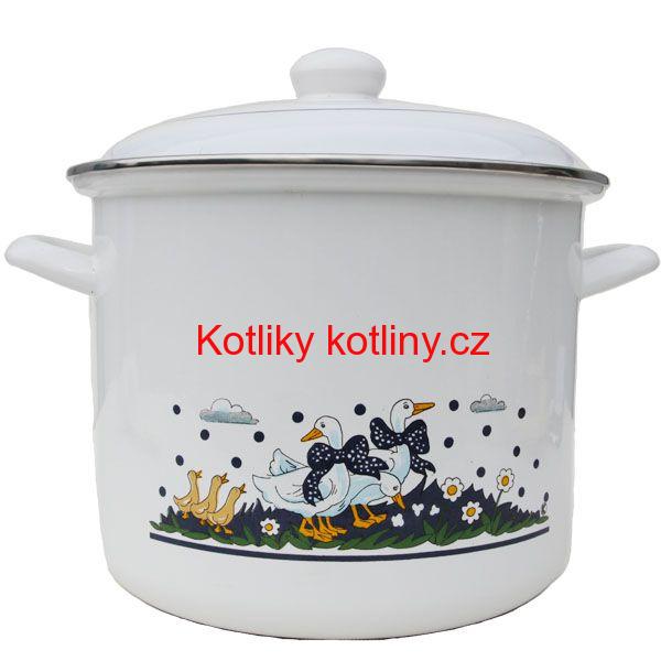 Smaltovaný hrnec 4,5 L - Kachničky