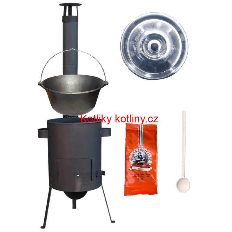 Litinový kotlík 16 L + žáruvzdorná kotlina 36 PLUS 600 4 MM