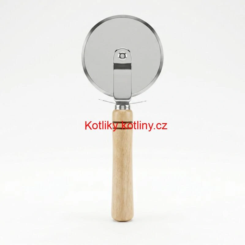 Kráječ na pizzu s dřevěnou rukojetí 22 cm