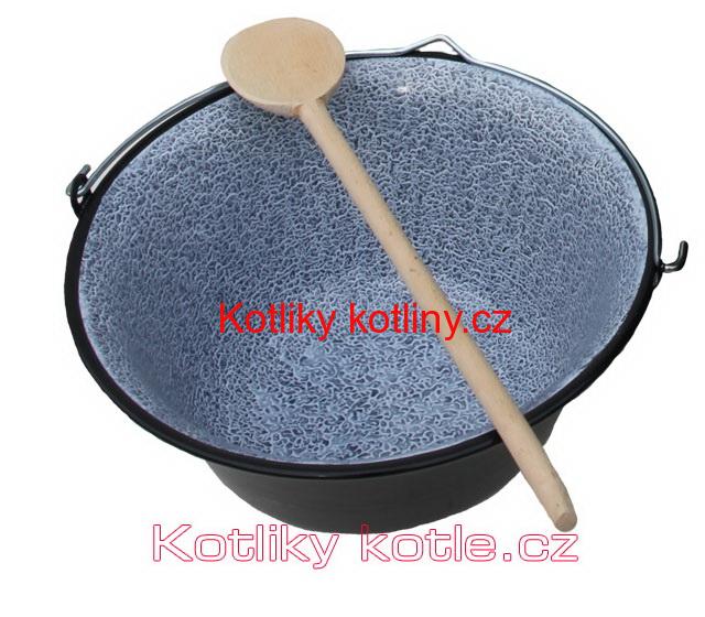 Smaltovaný kotlík 10L + vařečka