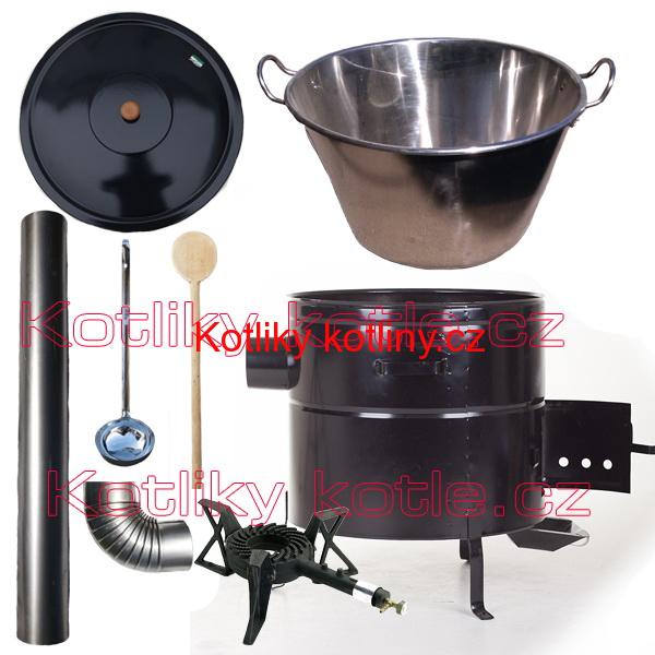 Zabijačkové nerezová souprava 50L MAX + litinový hořák