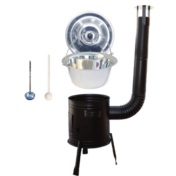 Nerezový kotlík 20 L (0,8 mm) + kovová kotlina 39 CLASSIC (KOV)