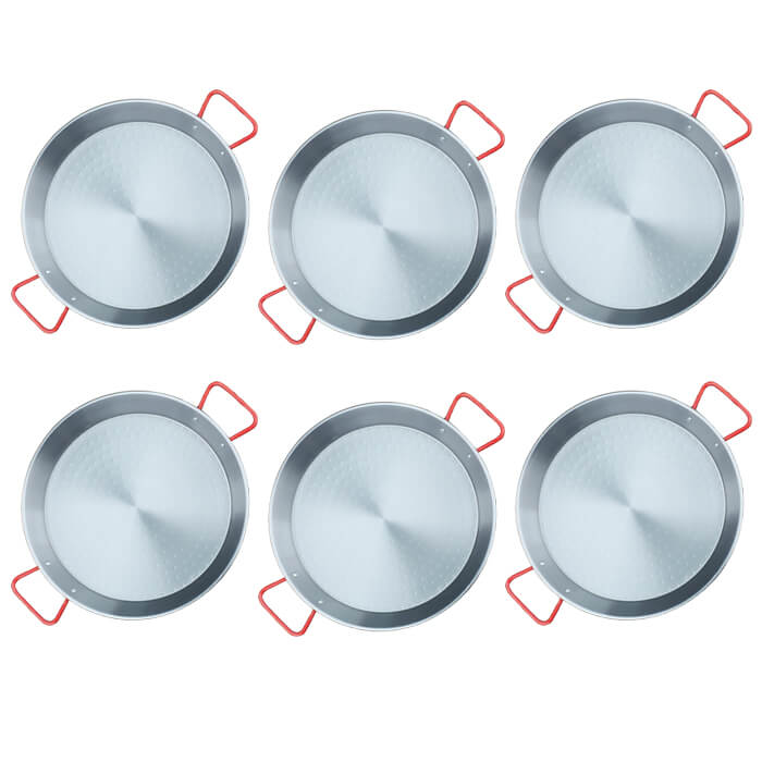 Paella Tapas catering 20 cm - 6 ks ocelových pánví