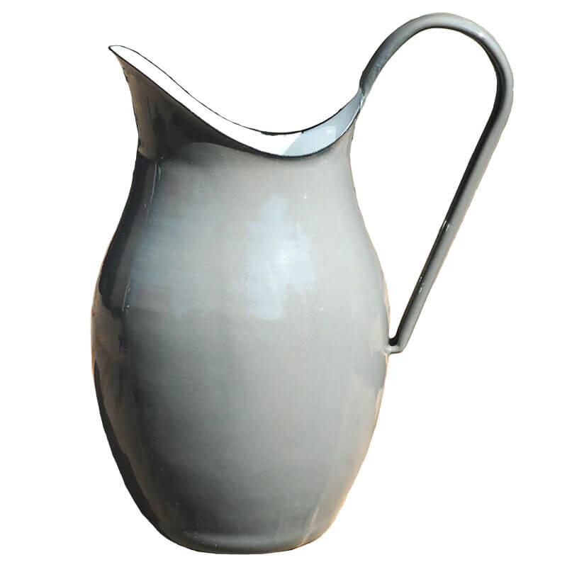 Smaltovaná konvice na vodu 2 L ŠEDÁ