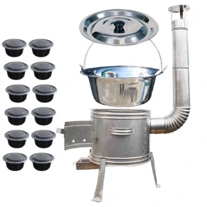 Nerezový kotlík 22 L (0,8 mm) INOX + Nerezová kotlina 42 INOX + misky 12 ks