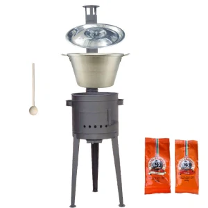 Nerezový kotel 40 L + vysoká kotlina 47 cm (2,0 mm) HODO Plus 600 + paprikové koření na guláš