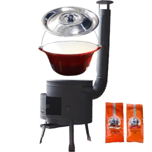 Litinový kotlík se smaltovanou úpravou 22 L + nízká kotlina 42 PLUS 600 + paprikový pepř na guláš - MIX 100 g