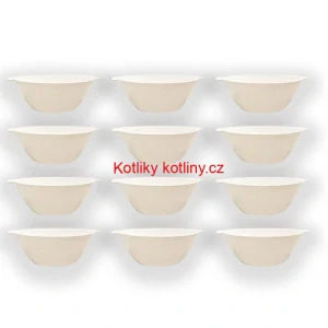 Sada 12 ks: Plastová miska na fajnový kotlíkový guláš a polévky – 500 ml