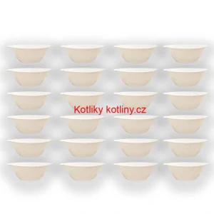 Sada 24 ks: Plastová miska na fajnový kotlíkový guláš a polévky – 750 ml