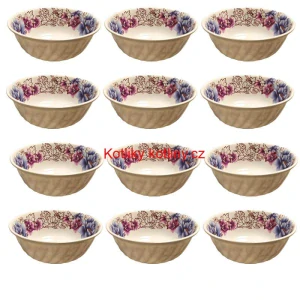 Plastová miska s květinovým vzorem (750 ml) – nyní v sadě 12 kusů!