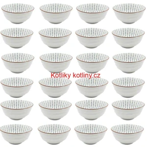 Sada 24 ks velkých keramických misek na guláš a polévky, 1 litr