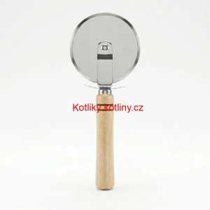 Kráječ na pizzu s dřevěnou rukojetí 22 cm