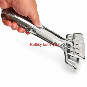 Nerezové kleště na rybu – kuchyňská obracečka 2 v 1, 28 cm