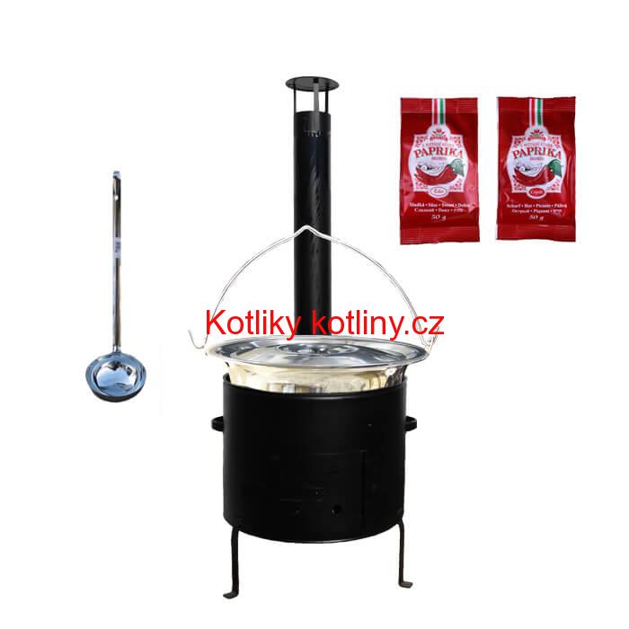 Kotlíkový gulášový set 36 CLASSIC + 15 L nerezový kotlík (1,2 mm)