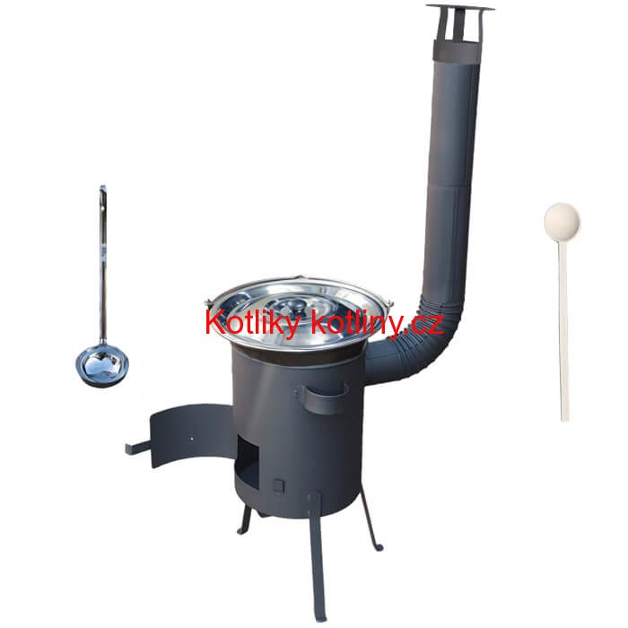Nerezový kotlík 30 L (1,5 mm) + žáruvzdorná kotlina 45 PLUS 600 4 MM