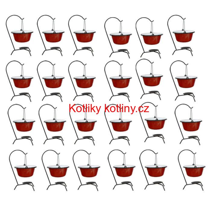 Servírovacia súprava SMALT RED 24 ks