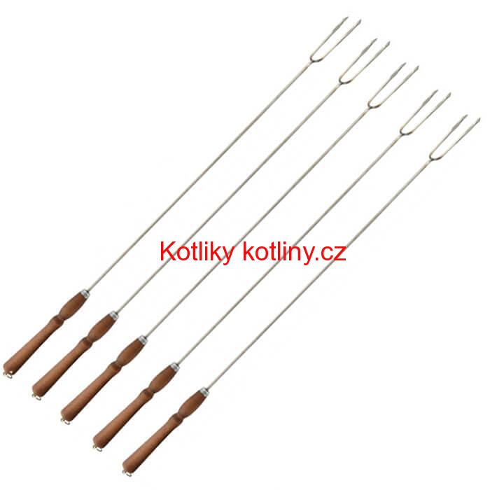 Vidličky na opékání 90 cm, 5 ks NEREZ