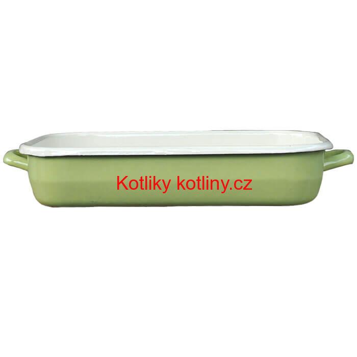 Smaltovaný pekáč 46 x 24 cm GREEN