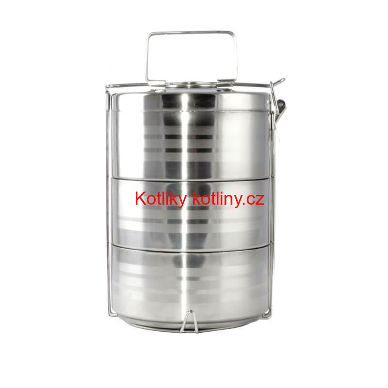 Jídlonosič termo nerezový 3 dílný