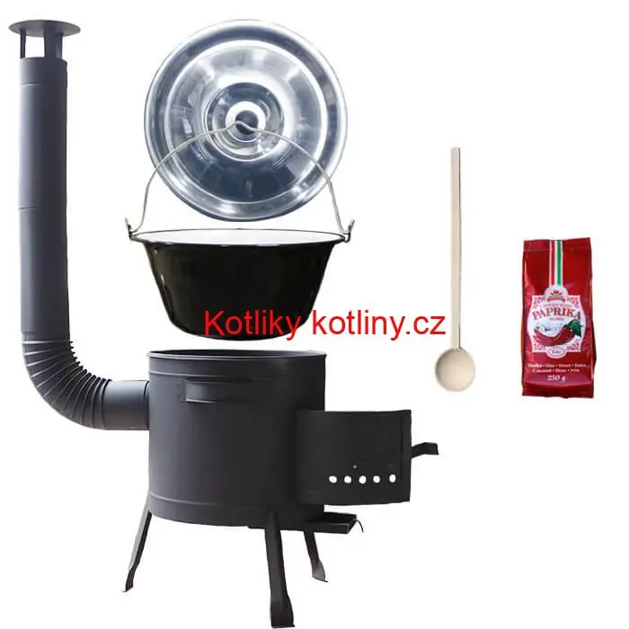 Smaltovaný kotlík 25 L (1,2 mm) + silnostěnná (1,5 mm) žáruvzdorná kotlina BALKY STRONG 42 PLUS 600