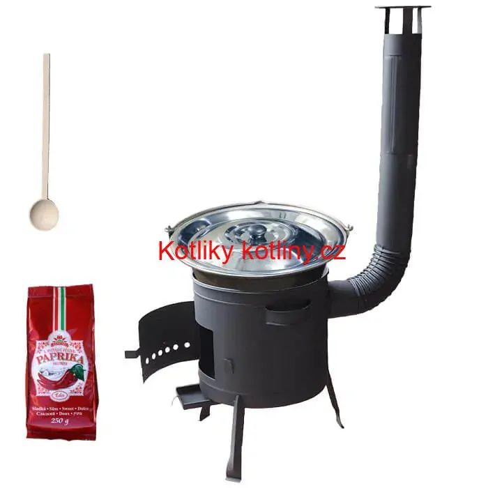 Nerezový kotlík 20 L (1,5 mm) + silnostěnná (1,5 mm) žáruvzdorná kotlina BALKY STRONG 42 PLUS 600