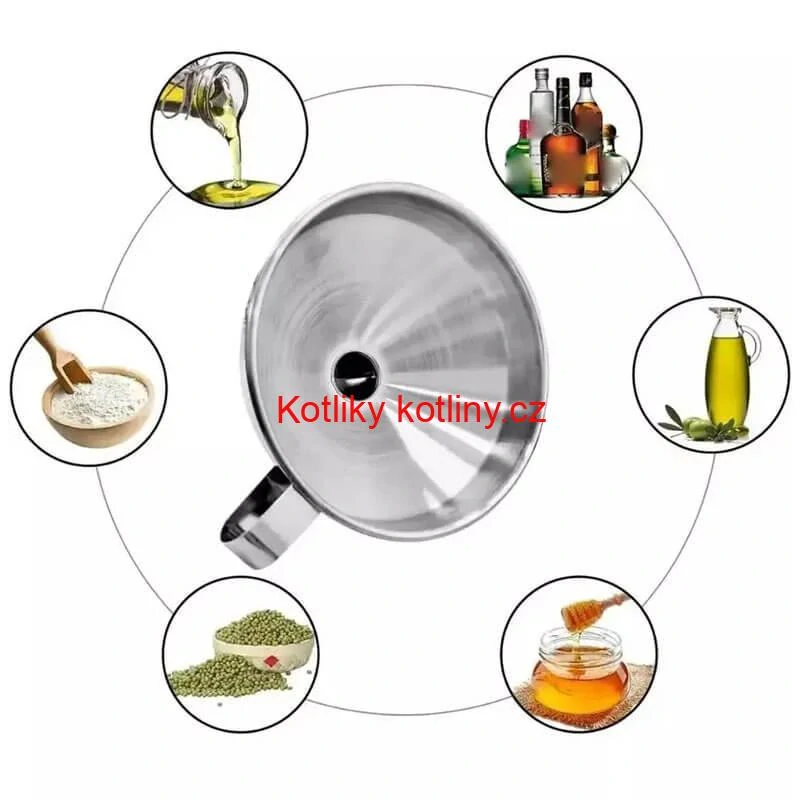 Nerezový trychtýř 10 cm