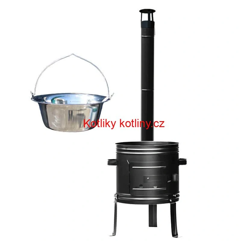 Nerezový kotlík 22 L + kovová kotlina 42 (KOV) + ​​demontovatelné nožičky