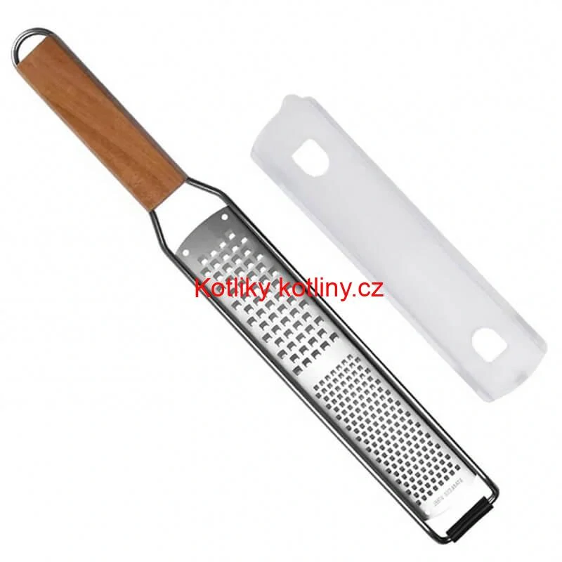 Struhadlo ploché na sýr s dřevěnou rukojetí