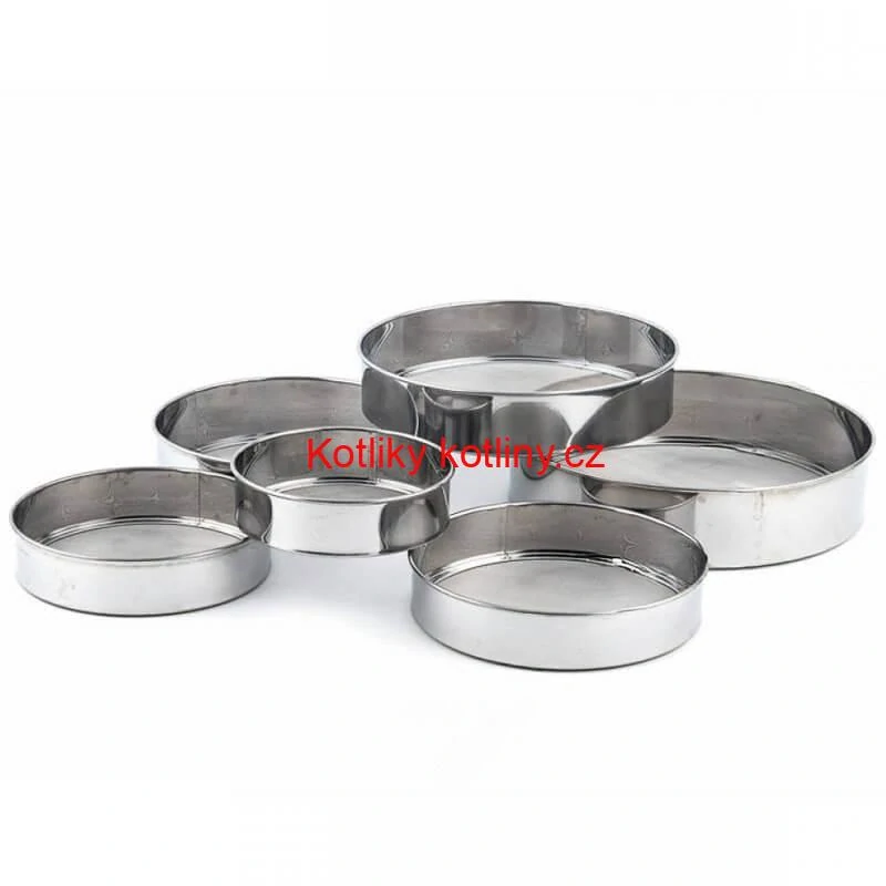 Sada kovových sít na mouku – 6 kusů