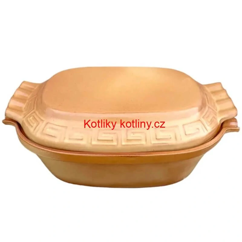 Římská mísa / pekáč z glazované terakotové hlíny 6 l