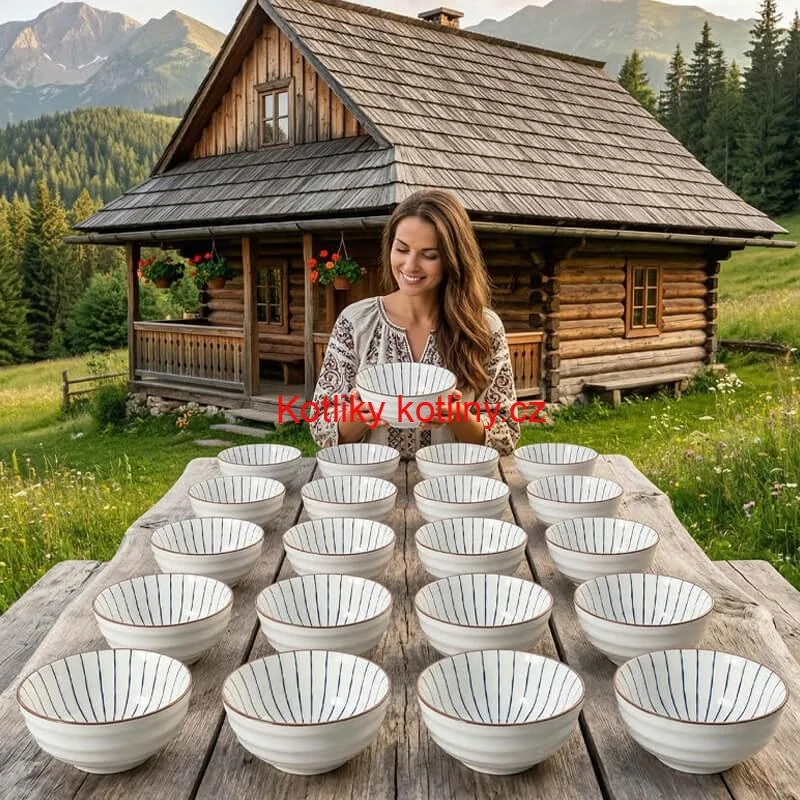 Keramická miska na polévku 1 l – velká elegantní miska