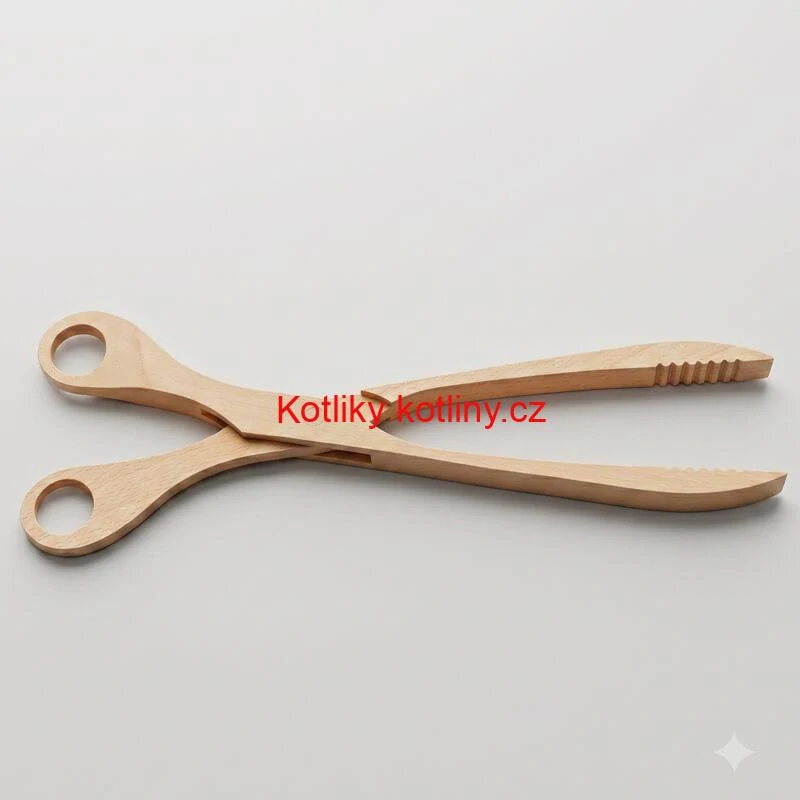 Dřevěné grilovací kleště 29 cm