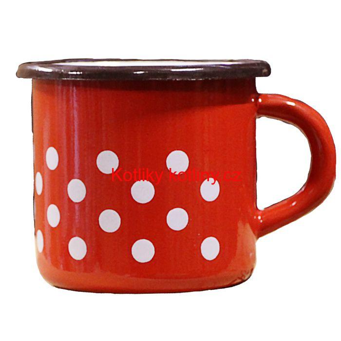 Smaltovaný hrnek 0,4 L (tečky)