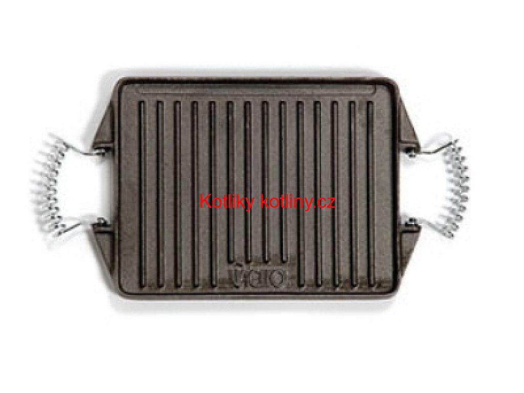 Grilovací litinová deska 27 x 21 cm