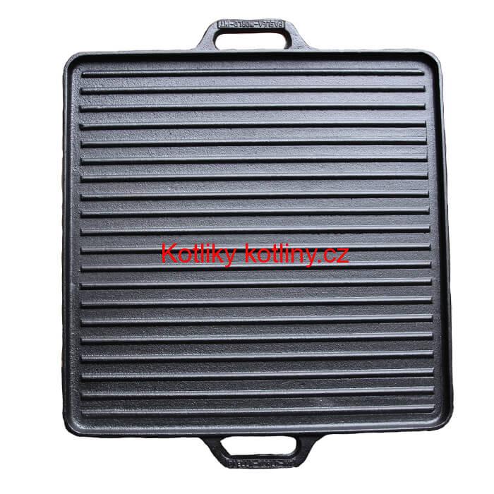 Grilovací plotna z masivní litiny 42 x 42 cm