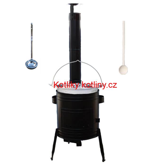 Nerezový kotlík 22 L (0,8 mm) + kovová kotlina 42 CLASSIC (KOV)