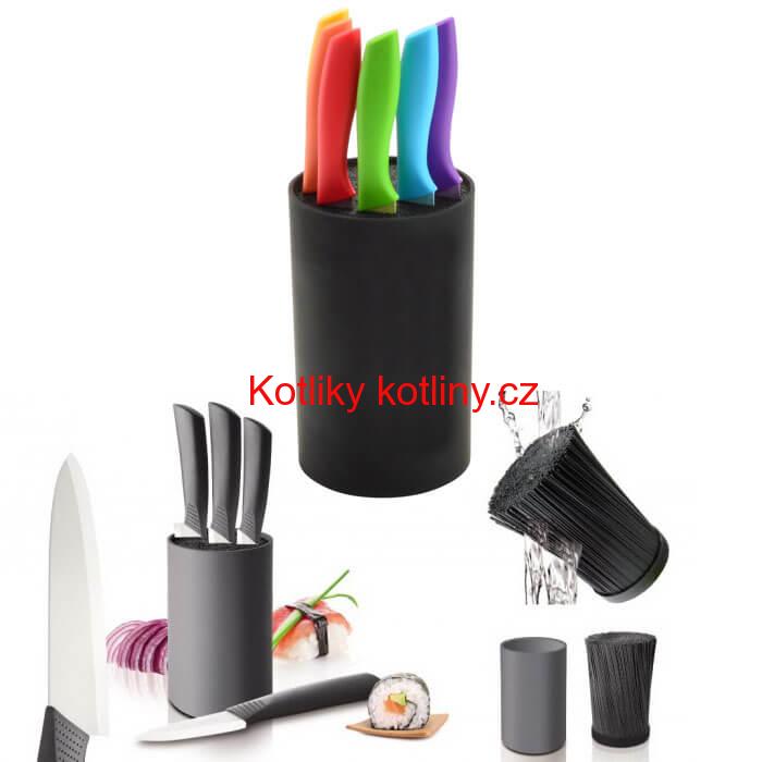 Stojan na nože štětinový