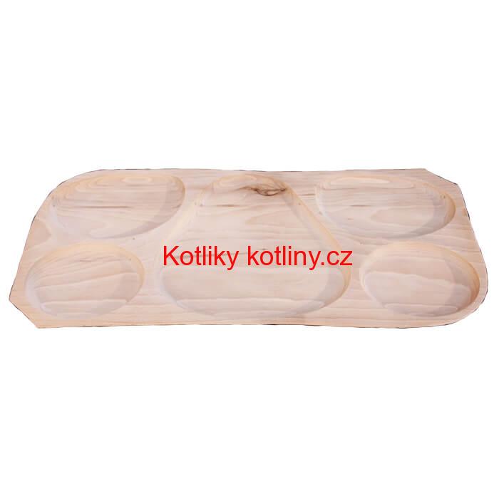 Servírovací dřevěný podnos