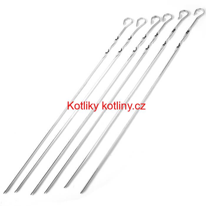 Jehly na špízy 6 ks, 56 cm