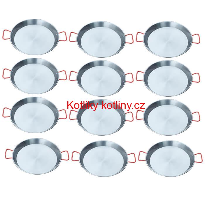 Paella Tapas catering 20 cm - 12 ks ocelových pánví