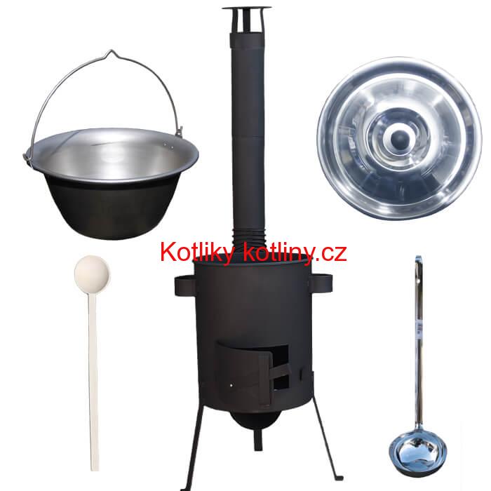 Nerezový kotlík 20 L (1,5 mm) + žáruvzdorná kotlina 42 PLUS 600 4 MM